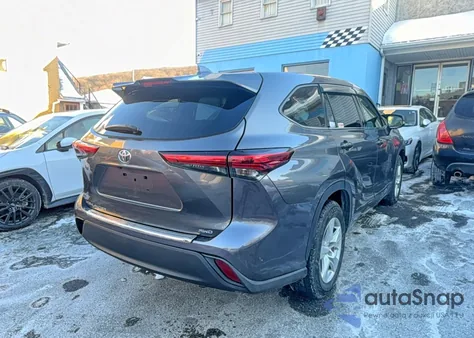 2021 Toyota Highlander L z USA, uszkodzony, nr VIN 5TDCZRBH6MS528171